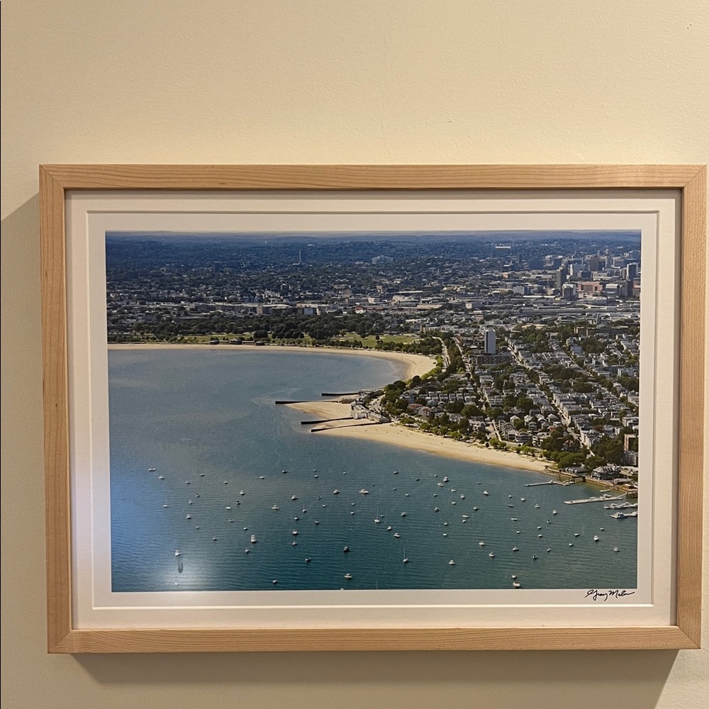 Gray Malin Boston Harbor Print Framed